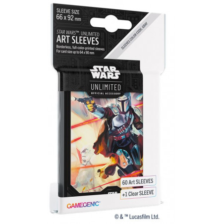 Star Wars Unlimited Art Sleeves Mandalorian - Agorajeux