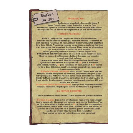 Acheter Sherlock Holmes : Mystères à Sorrowdale Manor - Agorajeux