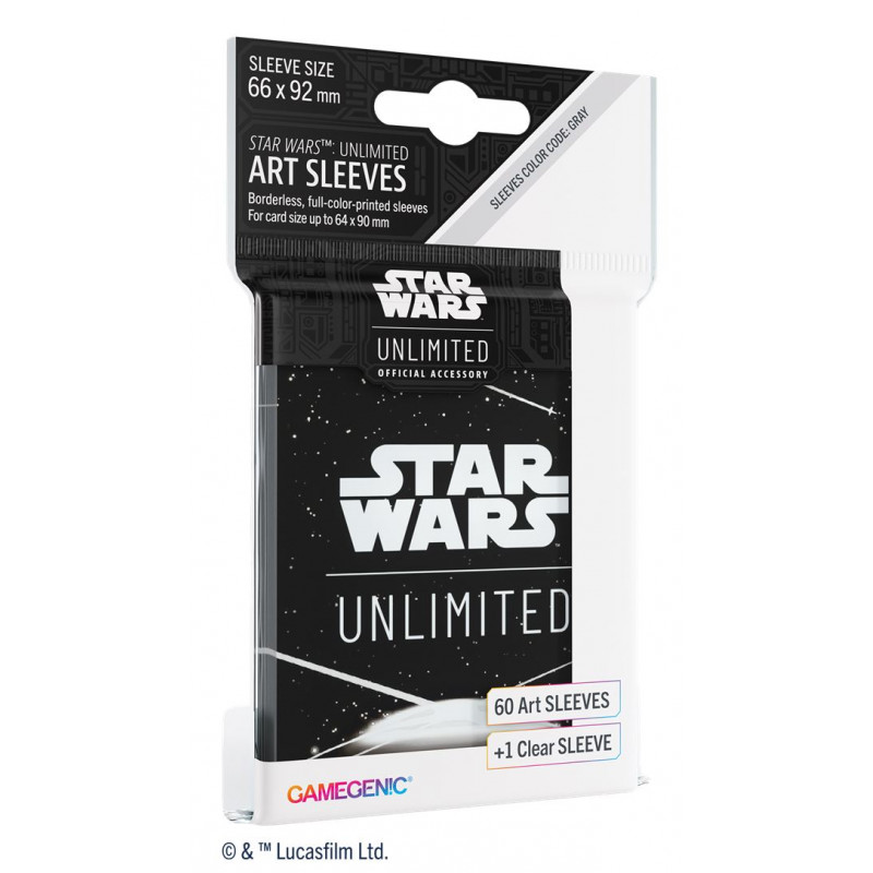 Star Wars Unlimited Art Sleeves Back White