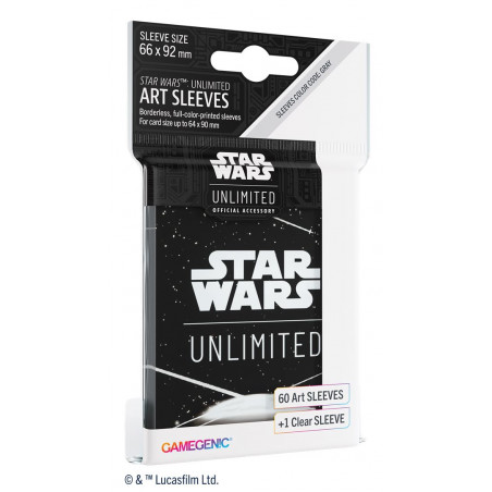 Star Wars Unlimited Art Sleeves Back White - Agorajeux