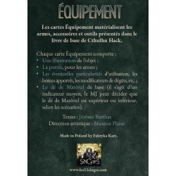Cthulhu Hack : Deck équipement - XII Singes - Agorajeux