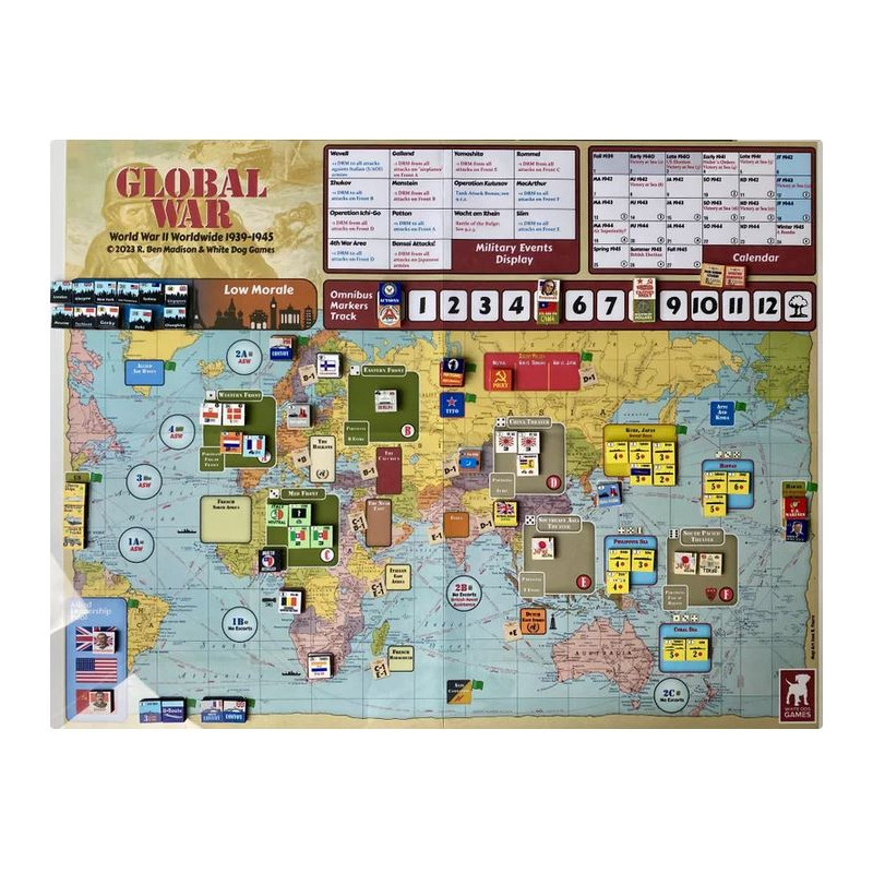 Global War - carte en tissu