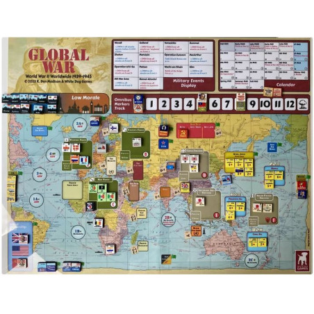 Global War - carte en tissu - White Dog Games - Agorajeux