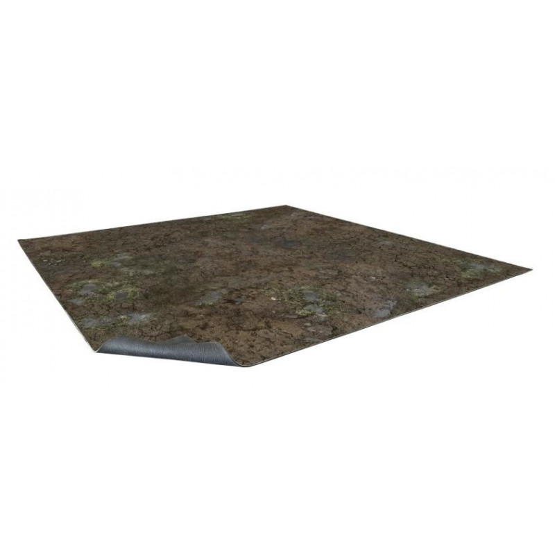 Maladum - Muddy Streets Gaming Mat 3x3 - Grid