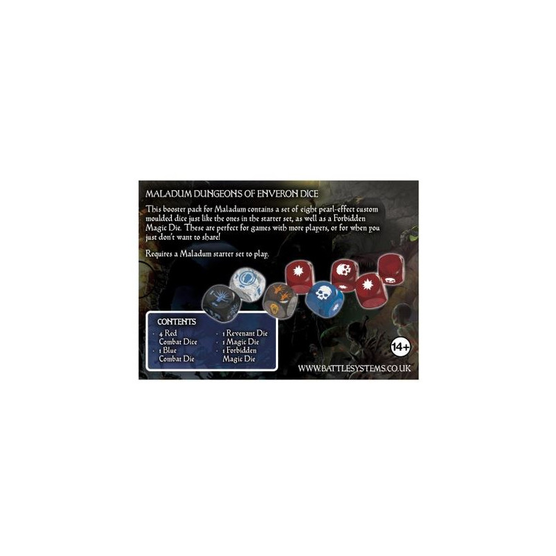 Maladum Dungeons of Enveron - Set de Dés