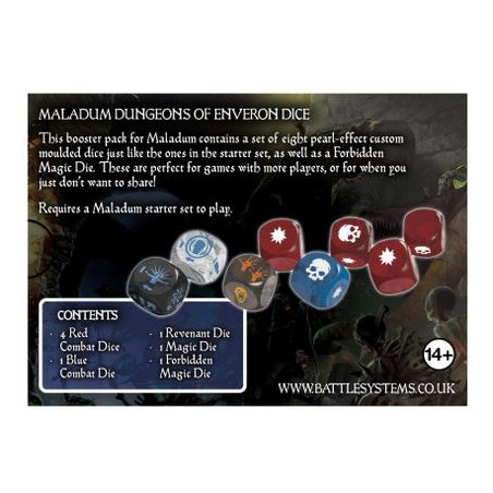 Maladum Dungeons of Enveron - Set de Dés - Agorajeux