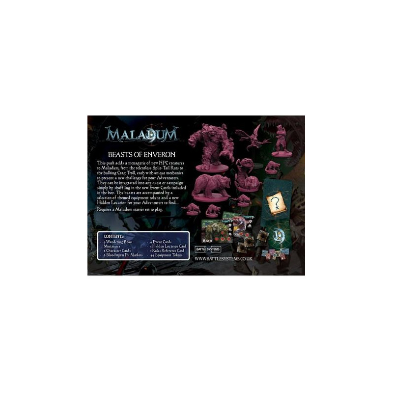 Maladum Dungeons of Enveron - Beasts of Enveron