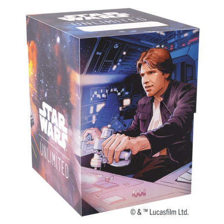 Star Wars Unlimited Deck Box Box Han Solo/Millenium Falcon - Agorajeux
