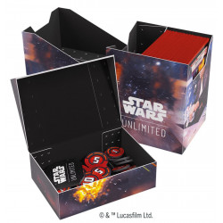 Star Wars Unlimited Deck Box Box Han Solo/Millenium Falcon - Agorajeux