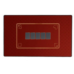 Tapis de Poker Rouge 60x100 cm