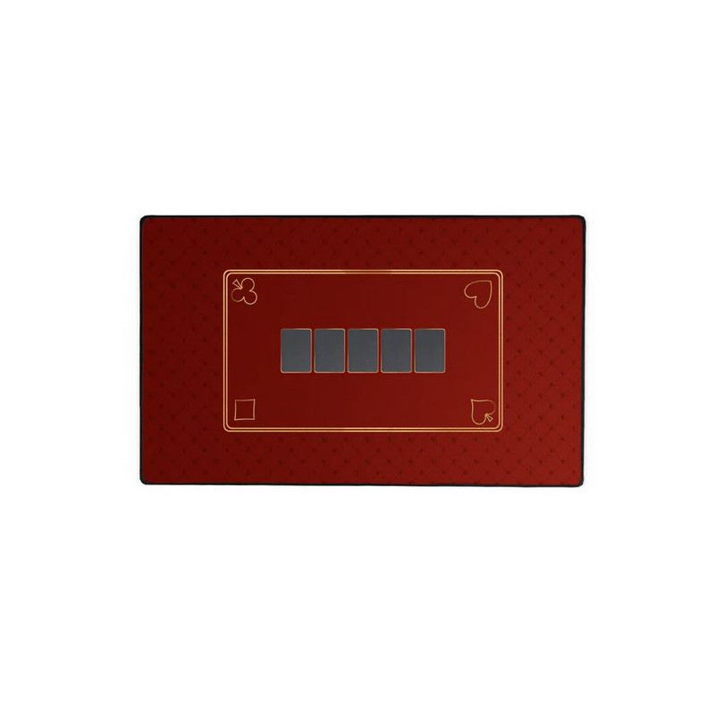 Tapis de Poker Rouge 60x100 cm