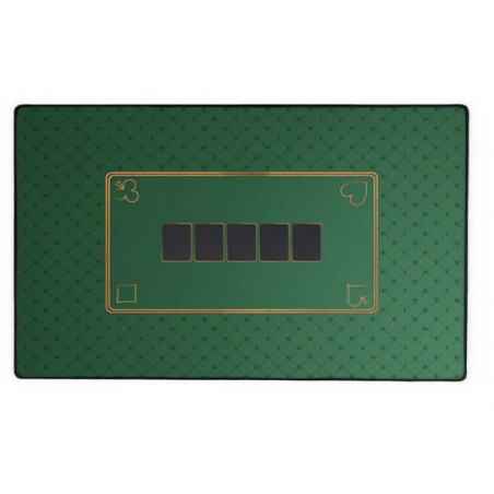 Tapis de Poker Vert néoprène 60 x 100 cm - Boutique Agorajeux