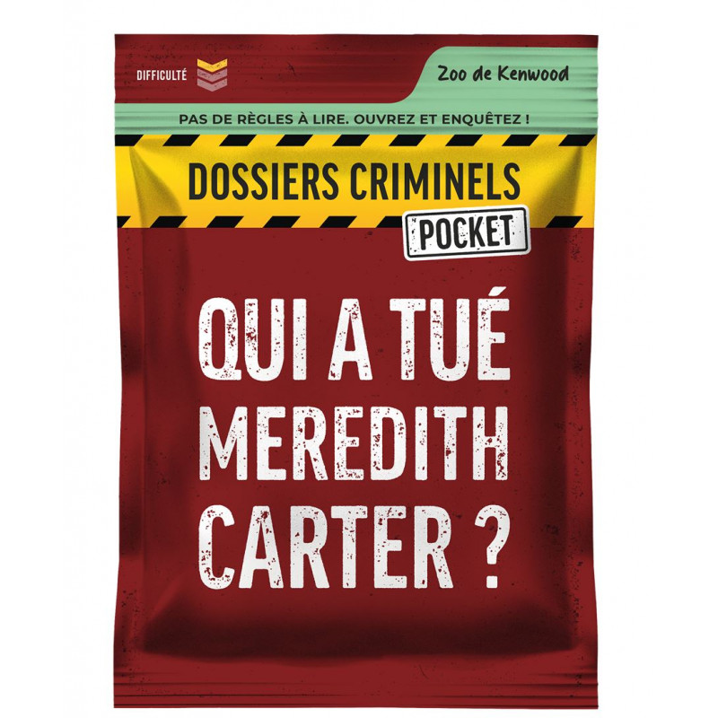 Dossiers Criminels Pocket 1 - Qui a tué Meredith Carter ? - Agorajeux