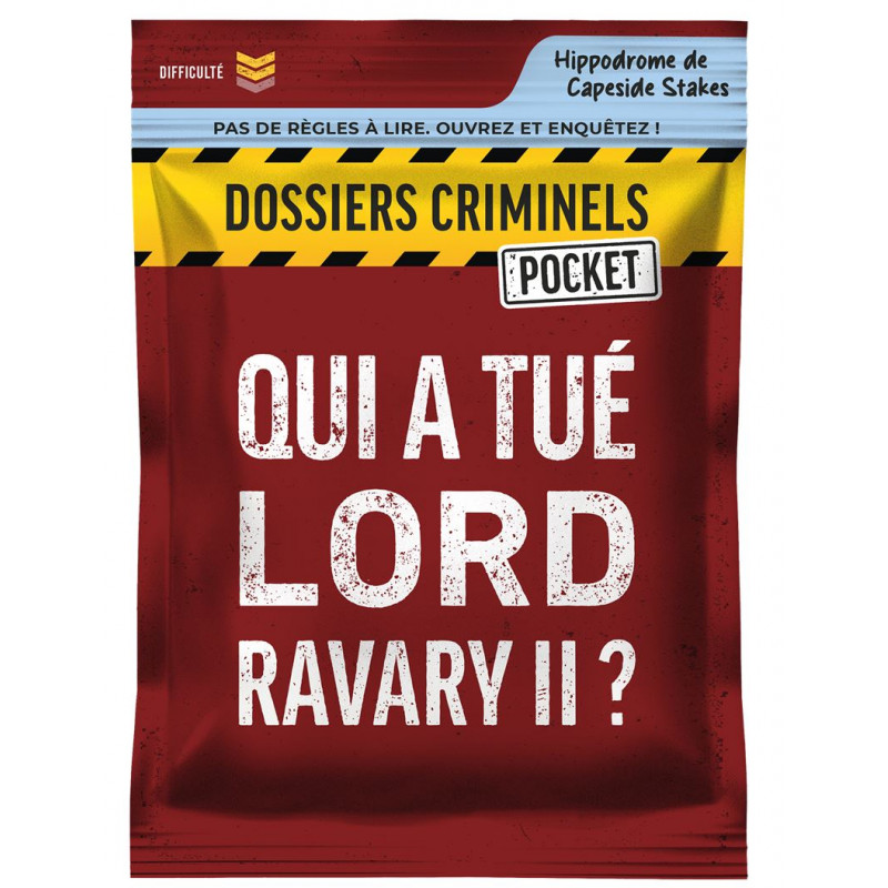 Dossiers Criminels Pocket 1 - Qui a tué Lord Ravary II ? - Agorajeux