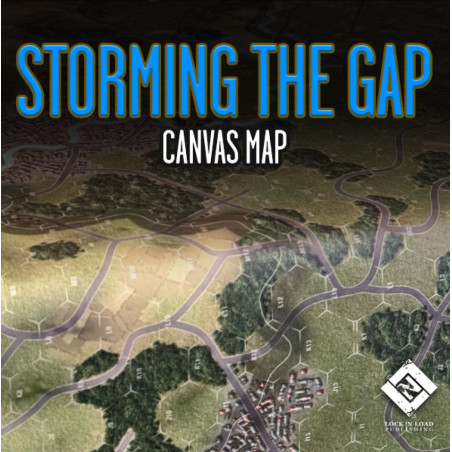 World At War 85 Storming the Gap Premium Canvas Map - Agorajeux