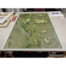 World At War 85 Storming the Gap Premium Canvas Map - Agorajeux