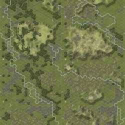 World At War 85 Storming the Gap Premium Canvas Map - Agorajeux