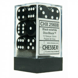 CHESSEX - Set de 12 dés 6 -...