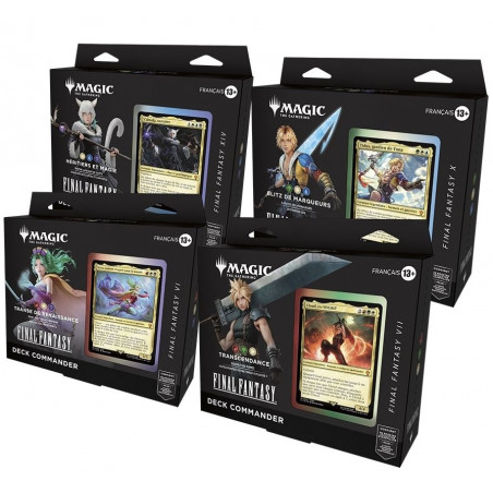 MTG : Lot des 4 Decks Commander Final Fantasy VF - Agorajeux