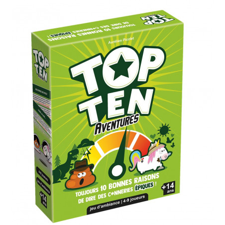 Top Ten Aventures - Cocktail Games - Jeux de société - Agorajeux