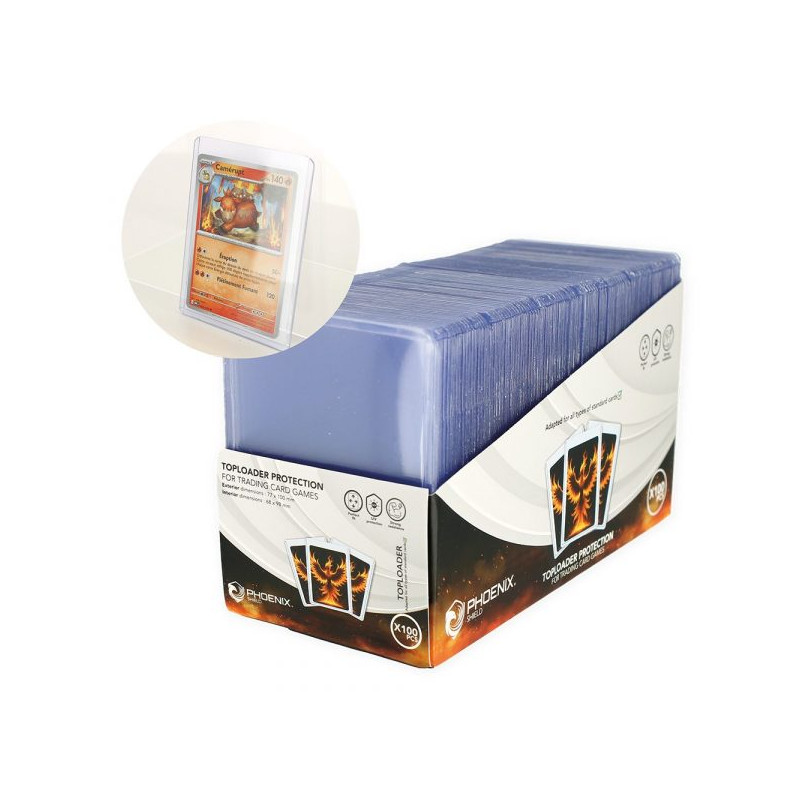 PHOENIX SHIELD – Lot de 100 Top Loaders
