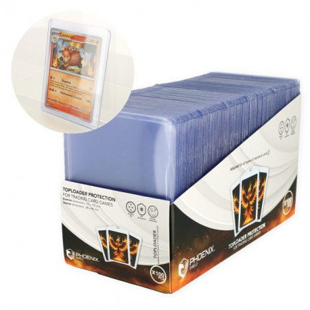PHOENIX SHIELD – Lot de 100 Top Loaders - Agorajeux