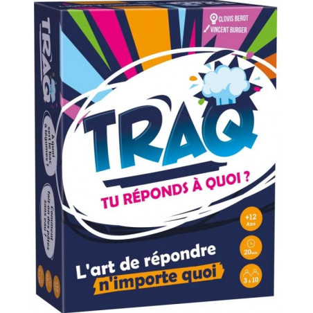 TRAQ - Tu Réponds à Quoi ? | Jeu de société d'ambiance | Agorajeux