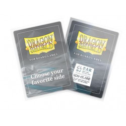 100 Boardgame Sleeves 63x88 clear/antireflets - Agorajeux