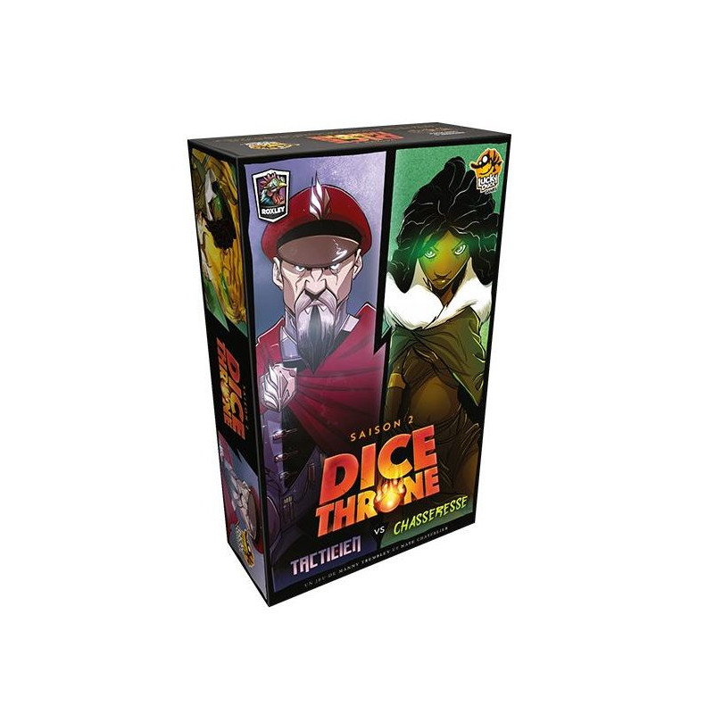 Dice Throne - saison 2 - Tacticien vs Chasseresse