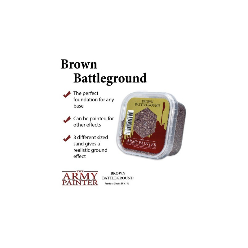 Terre brune pour soclage de figurines