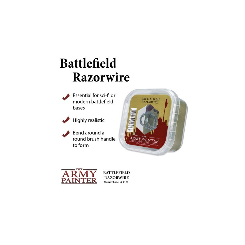 Fil de fer barbelé pour soclage de figurines