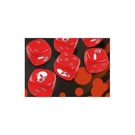 Zombicide set de dés rouges