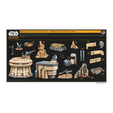 Star Wars : Légion - Galactic Terrain Set (Terrain) | Atomic Mass Games | Agorajeux