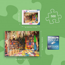 Puzzle 500 pièces Marché aux épices, Maroc | Ravensburger | Agorajeux