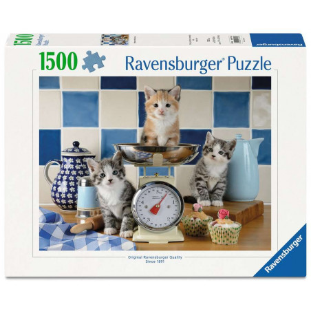 Puzzle Chatons dans la cuisine - 1500 pièces