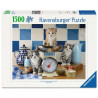 Puzzle Chatons dans la cuisine - 1500 pièces