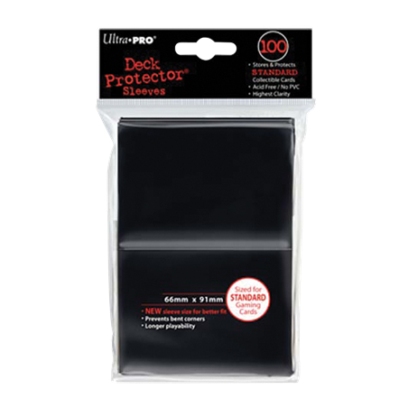 Visuel : 100 protèges cartes Standard 66x91mm ULTRA PRO Noir