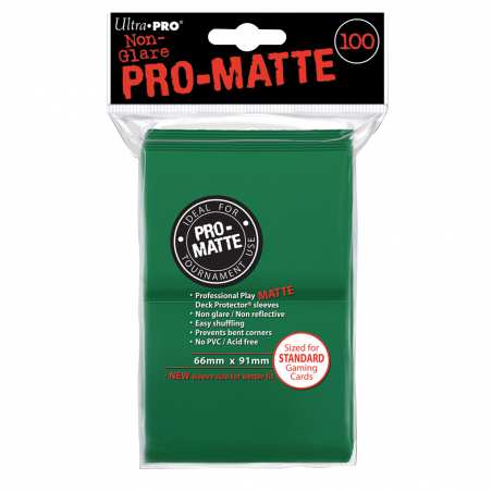 100 protèges cartes 66x91mm PRO-MATTE - Agorajeux