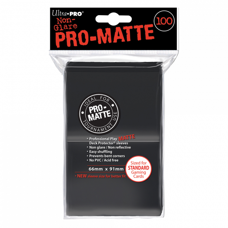 Sachet de 100 protèges cartes 66x91mm PRO-MATTE