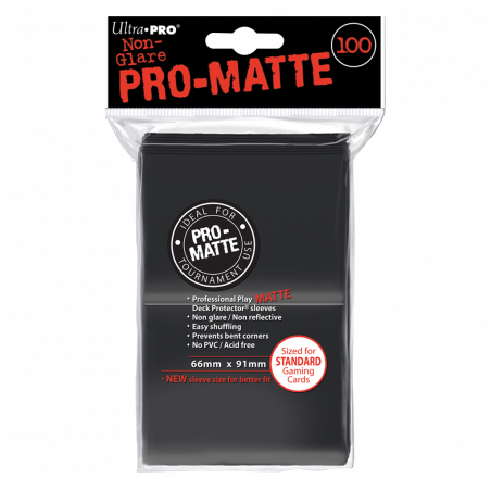 100 protèges cartes 66x91mm PRO-MATTE - Agorajeux