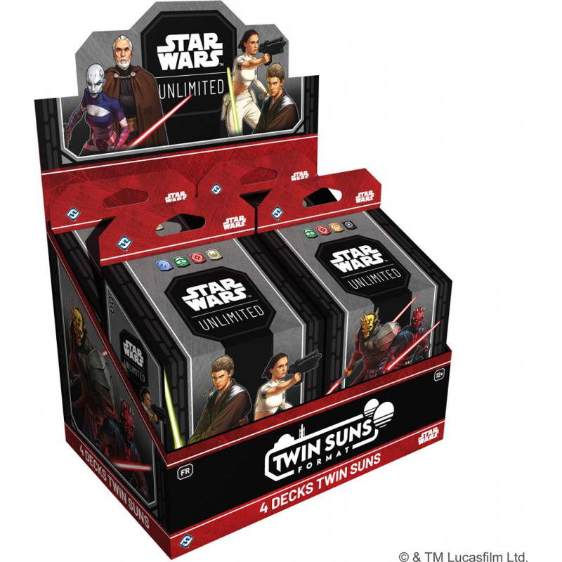 Star Wars Unlimited : Twin Suns - Lot des 4 Decks préconstruits
