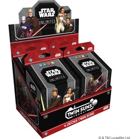 Star Wars Unlimited : Lot des 4 Decks Twin Suns | Agorajeux