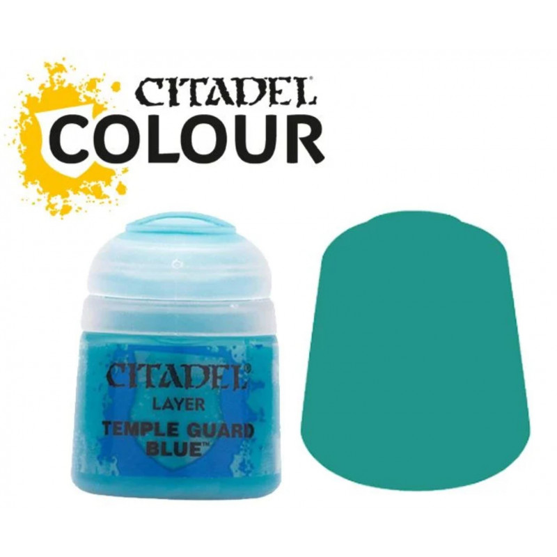 Warhammer colour : Pot de peinture Layer - Temple Guard Blue
