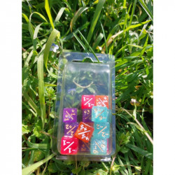 Set de 16 dés marqueurs