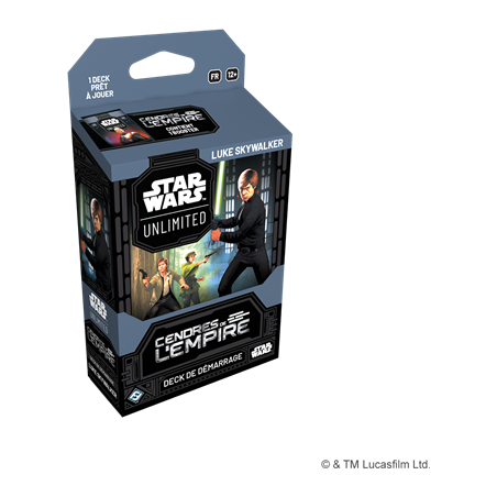 SW Unlimited: Deck de démarrage set 8 Cendres de l'Empire - Luke Skywalker