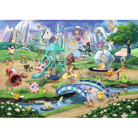 Puzzle Pokémon - Évoli dans le parc - 1000 pièces