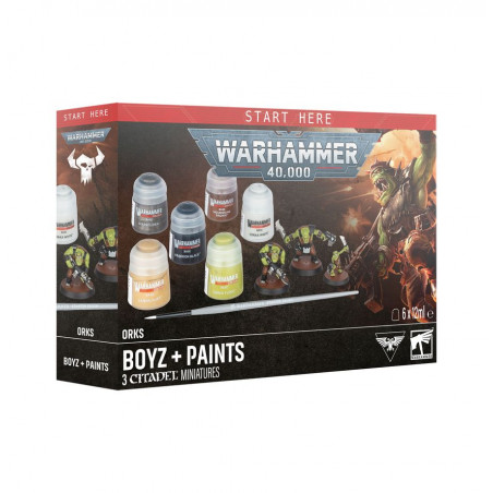 Warhammer 40,000 - Orks: Boyz + Set de Peinture