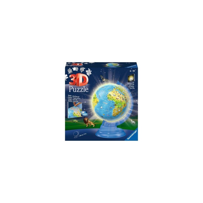 Puzzle 3D - Globe illuminé (180 pièces)