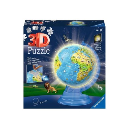 Puzzle 3D - Globe illuminé (180 pièces)