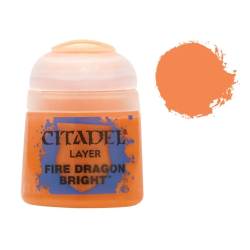 Boite de Warhammer colour : Pot de peinture Layer - Fire Dragon Bright